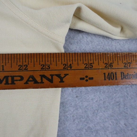 Adidas Golf Polo Shirt Mens Large Climalite Stretch Knit Yellow Short Sleeve - Picture 5 of 6